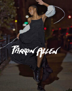 Model wearing Parron Allen dress