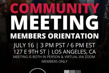 Community Meeting Members Orientation